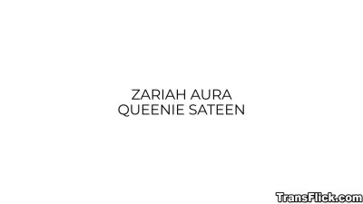 Queenie Satee begins lovingly and lustfully unwrapping Zariah