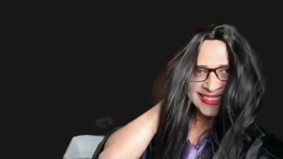 Sandra Zanerri in satin robe, sexy, jerking hard dick Part 1