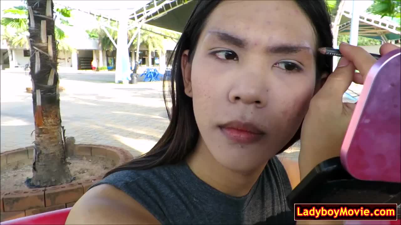Watch Ladyboy jerks off in public toilet Shemale Porn Videos | TranSexBig.