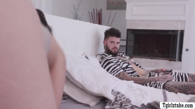 Tattooed guy enjoys his very first time of Trans Transaction