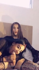 Stefanybig25 aka Manuela monster cock get sucked by gf