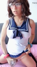 Cheska touching herself