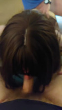Sissy sucking while fucked