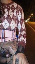 Tied up cock and played on the curb until cum (06:00)