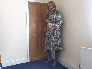 satin wrap dress gives easy access