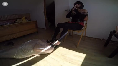 Bondage and smoke fetish