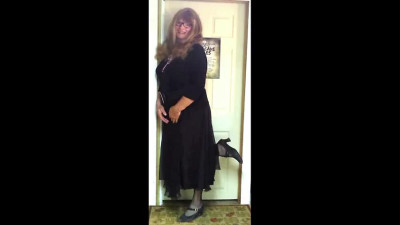 red slip sheer skirt