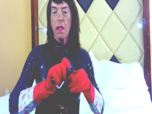 domiant rubber tranny seduction