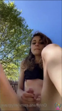 Backyard Cum Shootin Cutie