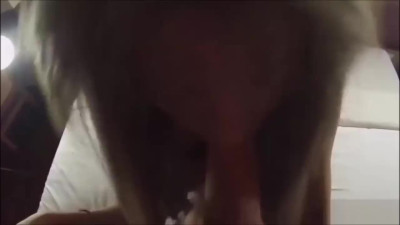 Cute tranny jerked off and fucked - POV
