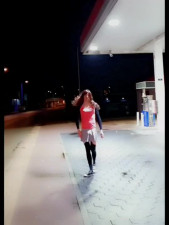 Annemieke flashing and night walk
