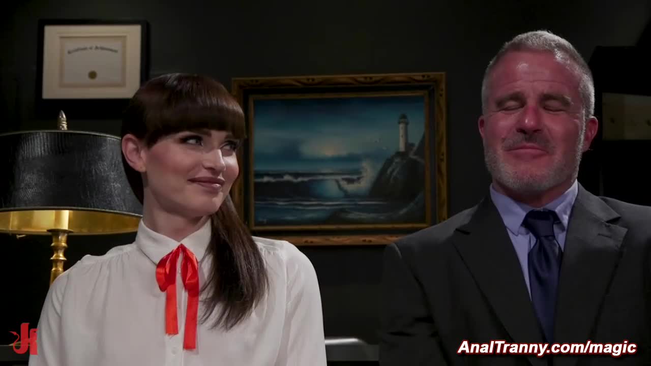 Watch Headmaster torments trans student in the office Shemale Porn Videos | TranSexBig.