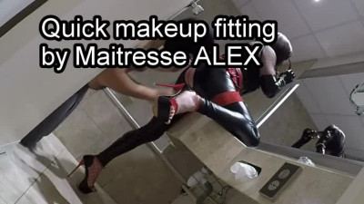 transsexual licked while making up