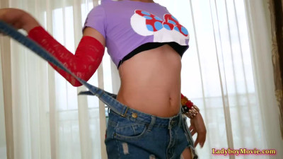 Horny Ladyboy Bon Blows The Big Dick And Gets Ass Barebacked