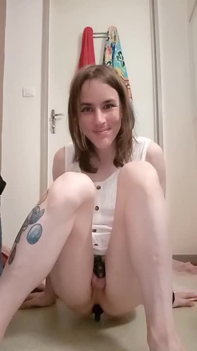 Watch Caged and horny on the bathroom, I suck my dildo and fuck my ass Shemale Porn Videos | TranSexBig.