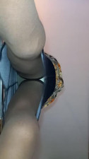BlueGirl70 Plain Stockings Upskirt