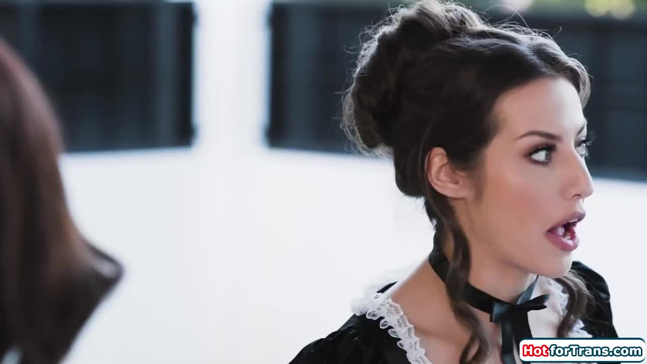 Watch HotforTrans.com - Maid Spencer Bradley sucks and fucked by shemale Ember Fiera Shemale Porn Videos | TranSexBig.