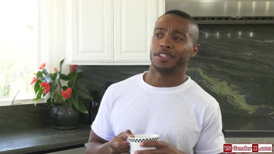 Trans stepmom Nikki Vicious barebacked by her black stepson