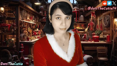 DaniTheCutie shows off her pretty little body and gets doggystyled rough on Christmas