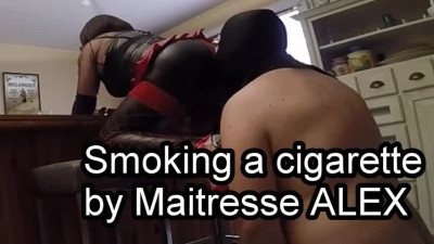 ass licking while smoking