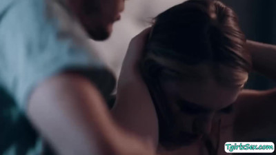 Ever see small tits transexual Izzy Wilde analed from behind