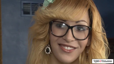 Trans babysitter Ryder Monroe gets asslicked and anal fucked